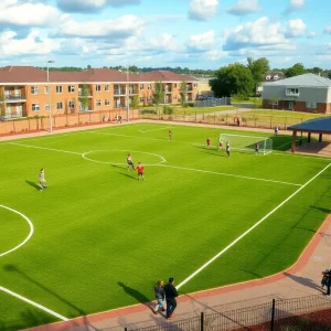 New soccer fields at the Paul Robeson Middle School site in Kansas City