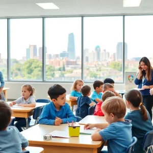 Students engaged in learning at a Kansas City school