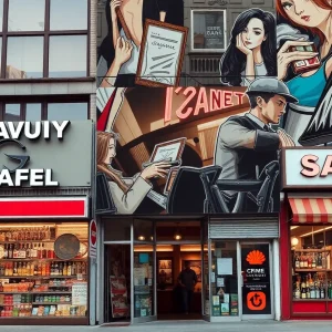 Crime scene in Kansas City depicting burglaries