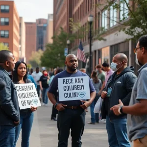 Kansas City community members discussing public safety