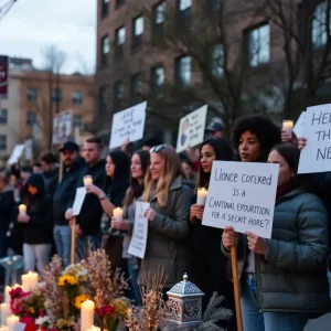 Community members gathered in remembrance of victims of gun violence in Kansas City