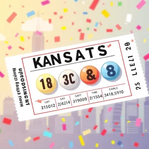 A vibrant illustration symbolizing lottery winnings in Kansas City.
