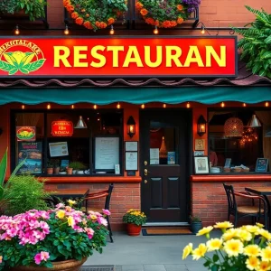 Exterior view of Muy Caliente Mexican Grill in Kansas City