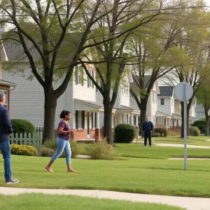 Police activity in Raytown neighborhood after a shooting incident.