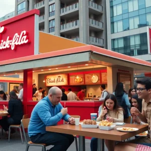 Chick-fil-A pop-up restaurant in downtown Kansas City