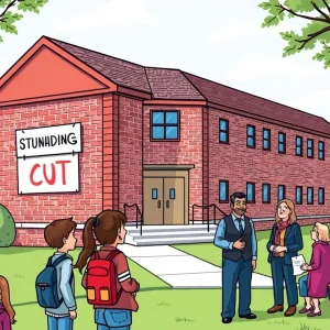 Illustration depicting Kansas City school funding challenges