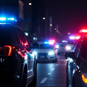 Scene of a police investigation after a homicide in Kansas City