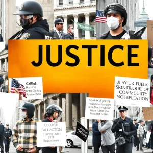 Collage representing challenges in the Kansas City justice system