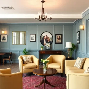 Interior of Midwest Matchmaking office designed for client consultations.