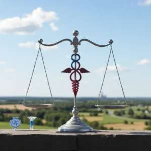 A balanced scale symbolizing reproductive rights in Missouri