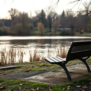 Memorial bench dedicated to Toni Anderson