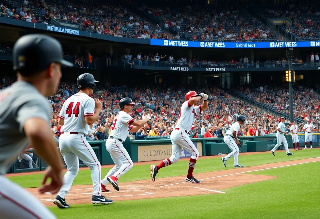 Action shot of the Brewers vs Diamondbacks baseball game