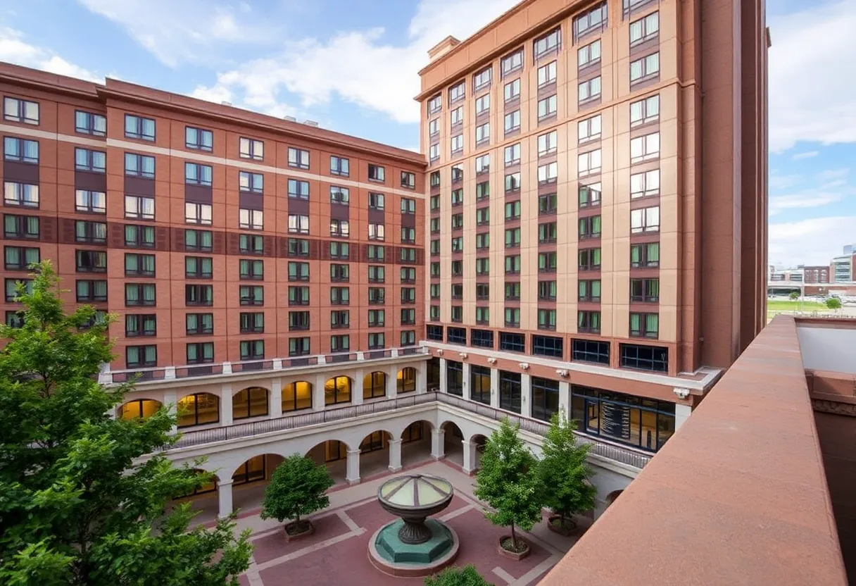 Exterior view of Embassy Suites Kansas City Plaza hotel