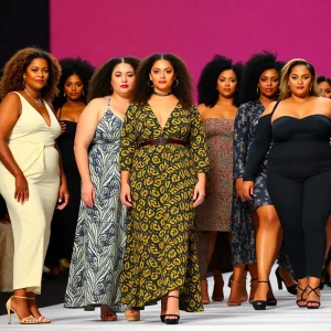 Diverse models showcasing body positivity on the runway.