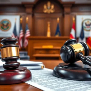 Symbolic representation of a legal investigation involving the Hatch Act.