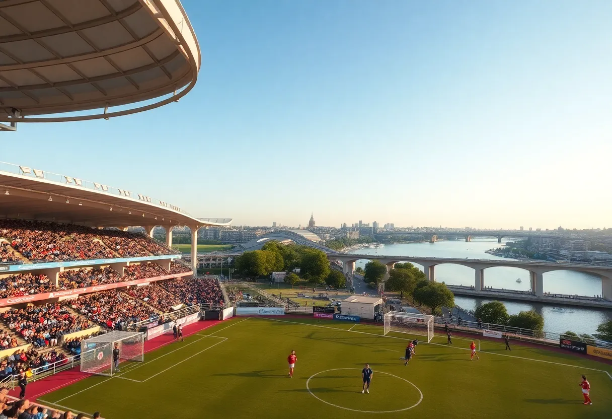 Temwa Chawinga during the river goal event at CPKC Stadium