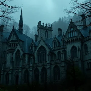 Eerie landscape inspired by Gothic architecture in Ireland