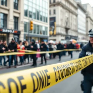 Police activity at a shooting scene in Kansas City