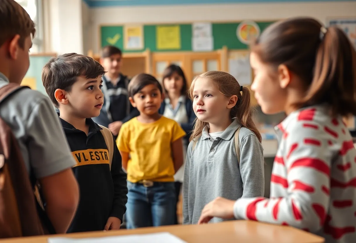 Discussion about student safety in a school setting