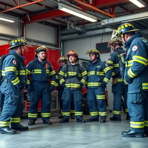 Firefighters training at Kansas City Fire Department