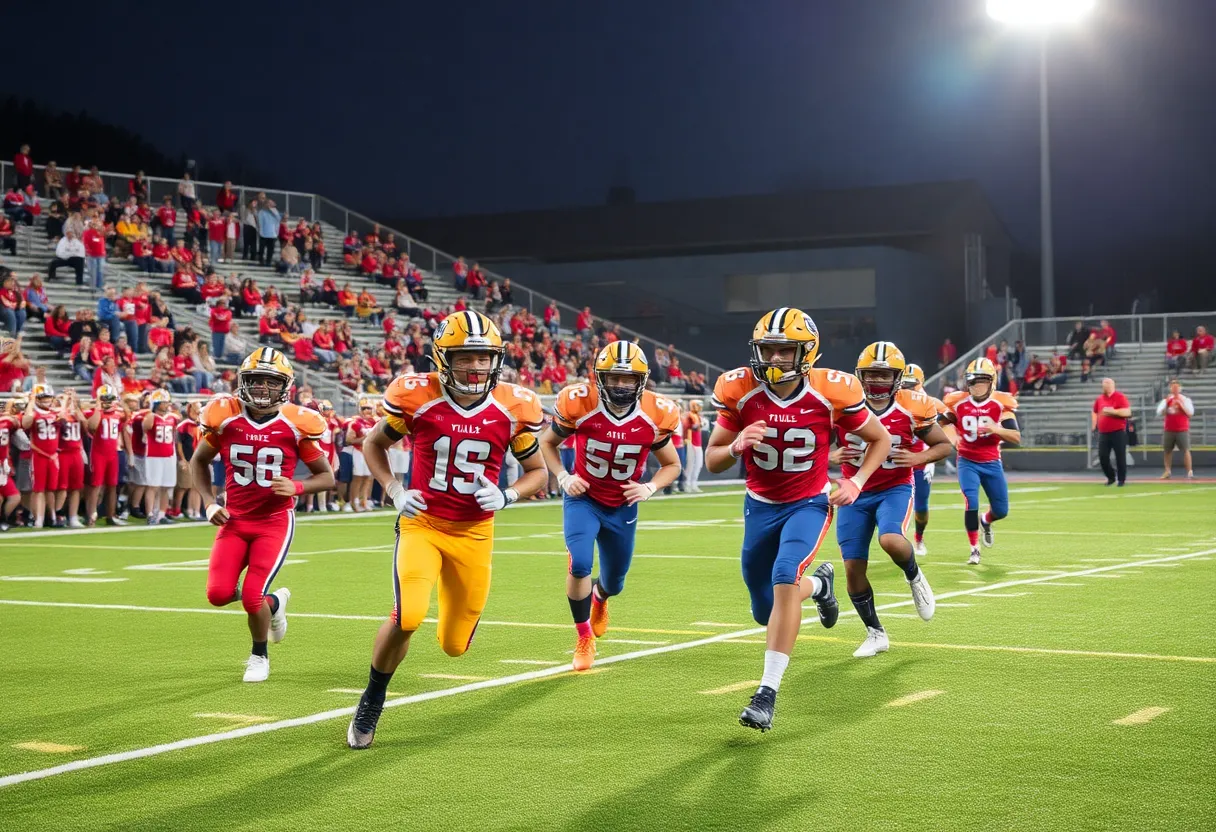 High school football players competing in Missouri