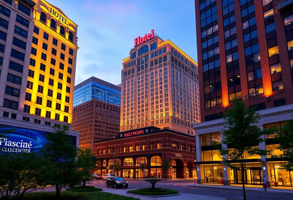 An overview of three top hotels in Kansas City, highlighting their architecture