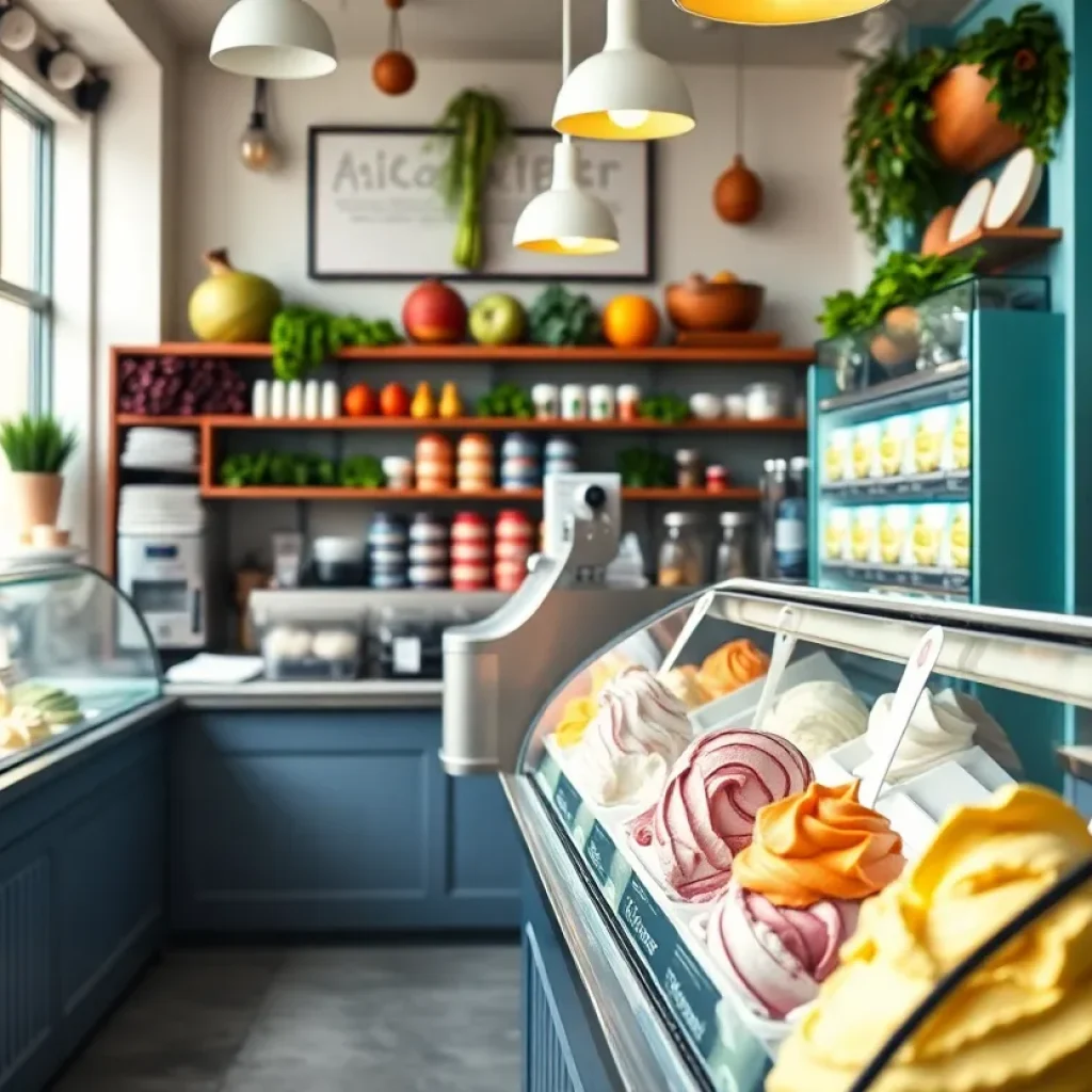 Ice cream shop in Kansas City featuring natural ingredients