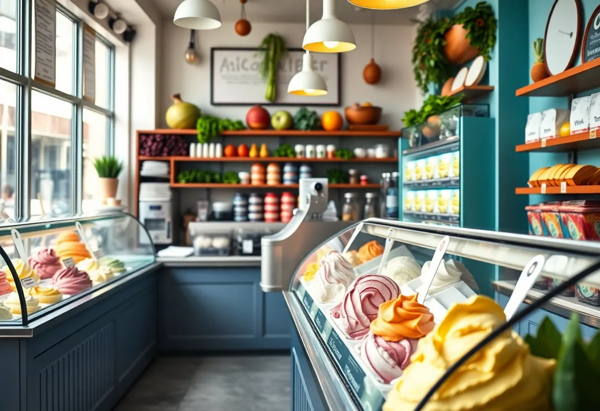 Ice cream shop in Kansas City featuring natural ingredients