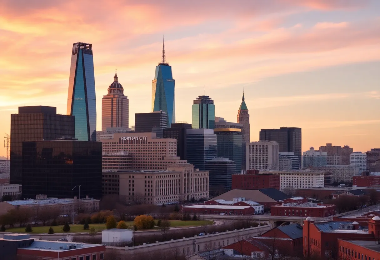 View of Kansas City skyline highlighting budgeting and urban development