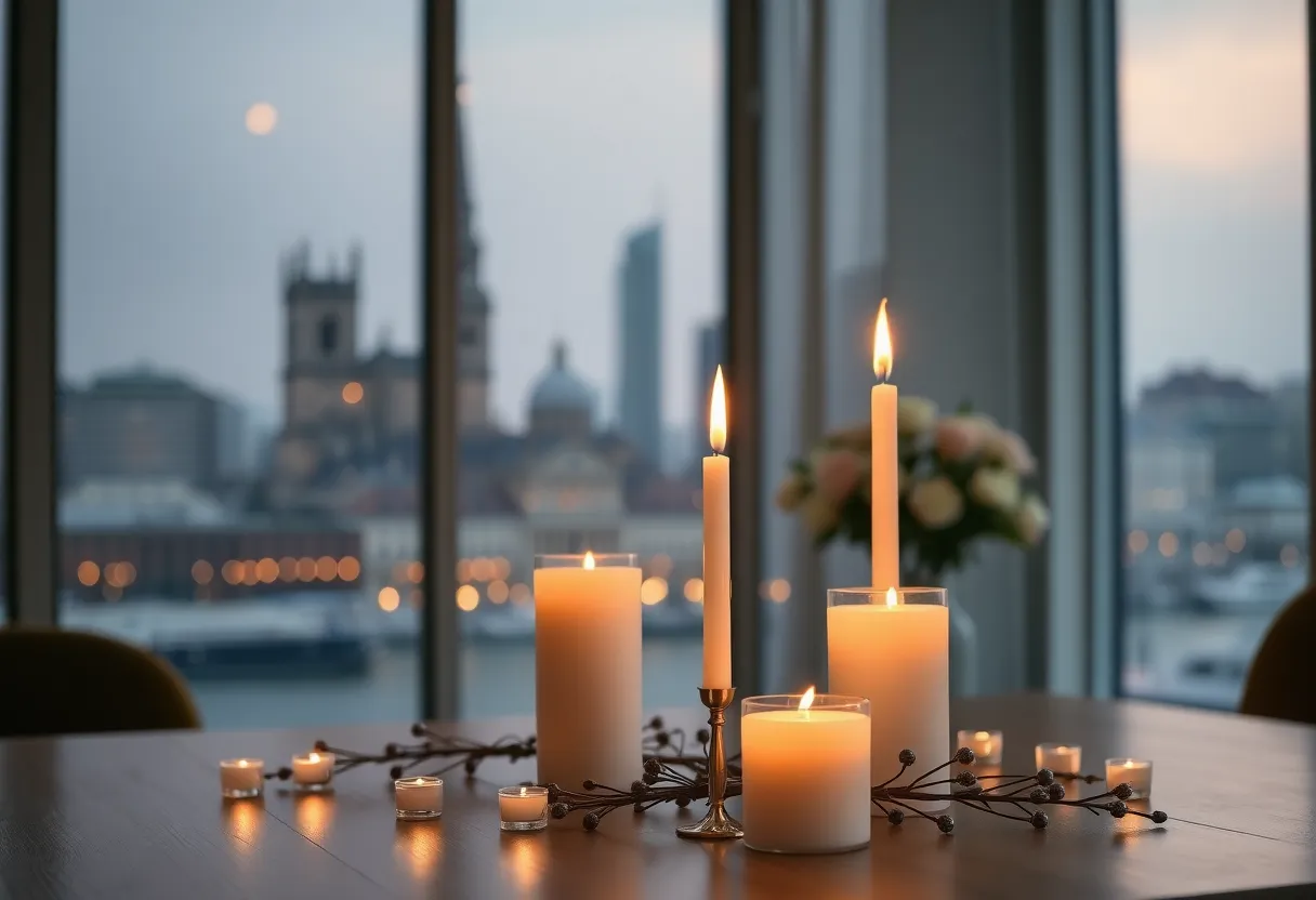 Candles from the KCMOCO Candles Tayvis collection inspired by Kansas City.