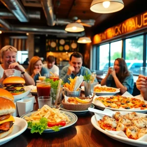 Diverse lunch offerings from Liberty Missouri restaurants.