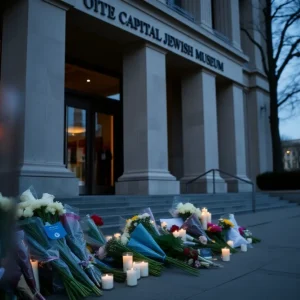 Vigils outside the Capital Jewish Museum