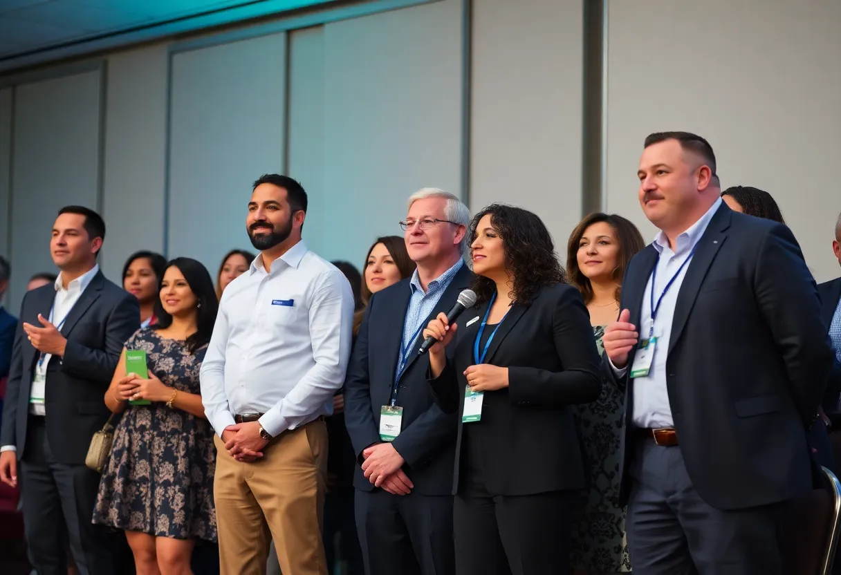 Group of honorees at UMKC Entrepreneur of the Year ceremony