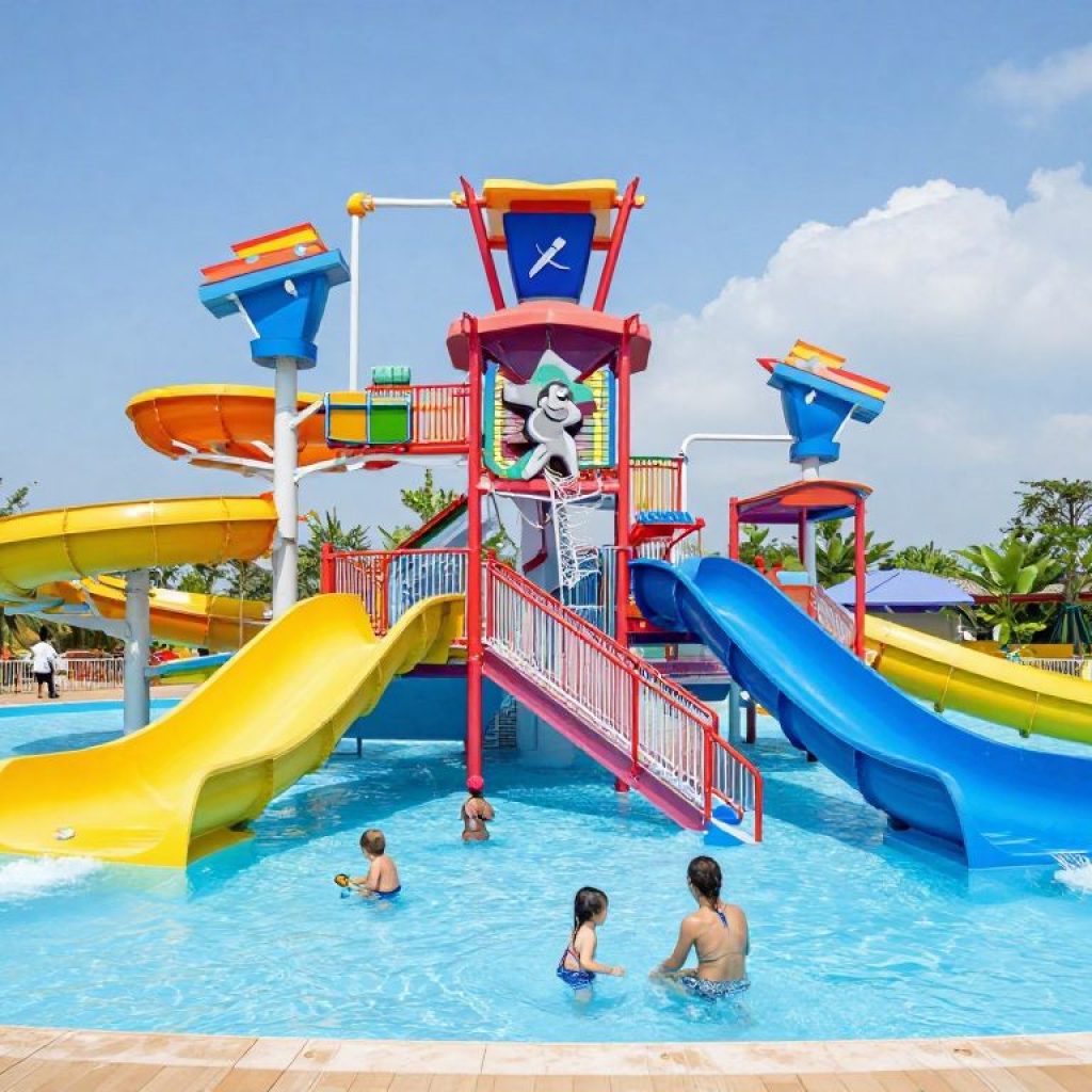 Families enjoying Adventure Oasis Water Park before its closure