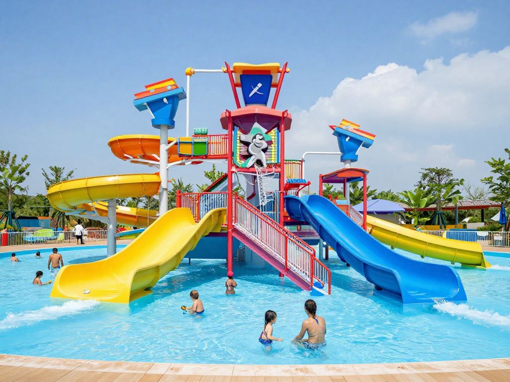 Families enjoying Adventure Oasis Water Park before its closure