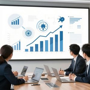 An abstract representation of teamwork in a private investment firm.