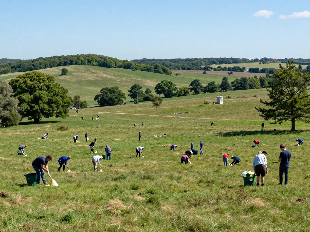 Community members working to preserve the Black Jack Battlefield
