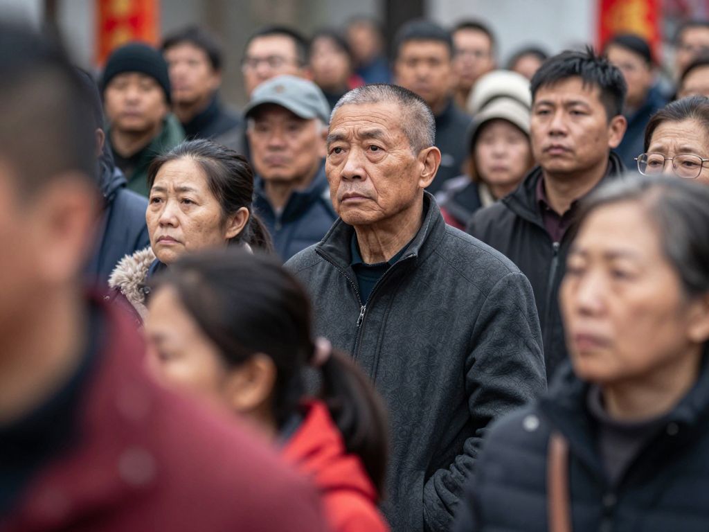 Community members searching for a missing woman