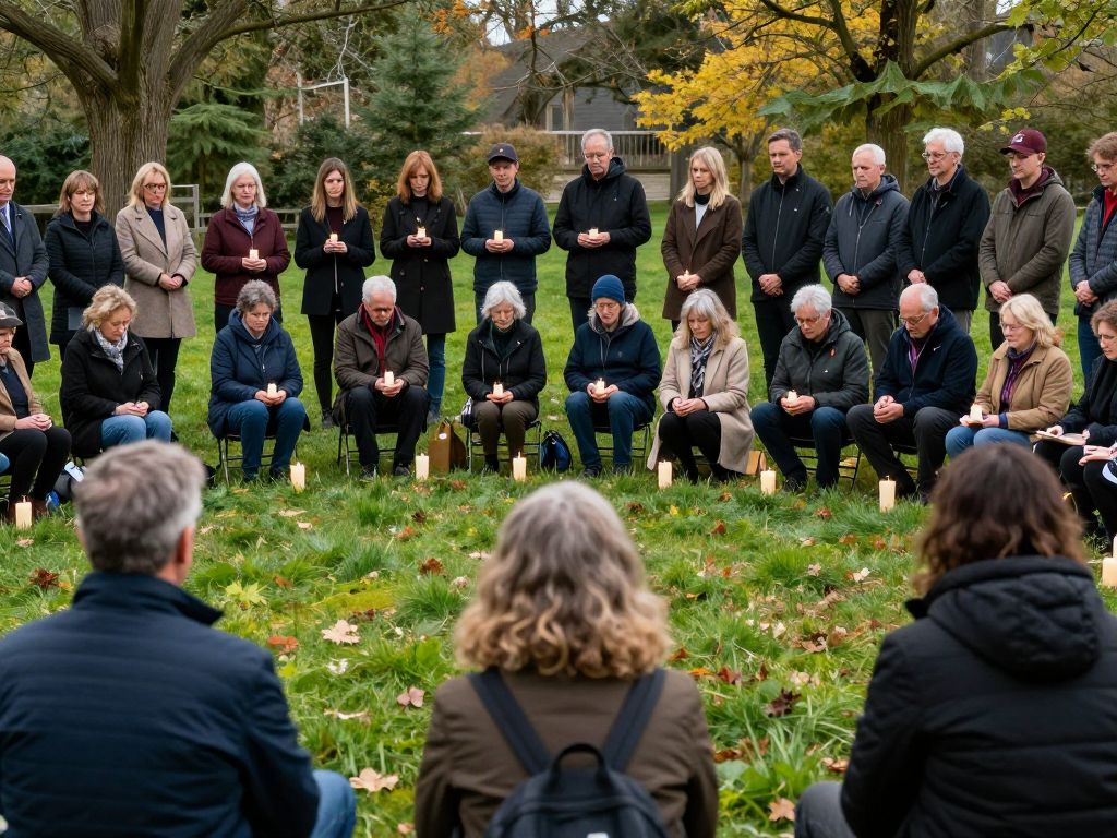 Families gathering at Flight 5342 memorial event in Washington, D.C.