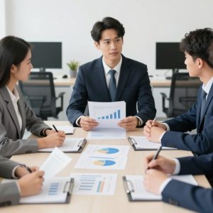 Team at Gilmore & Bell discussing public finance strategies