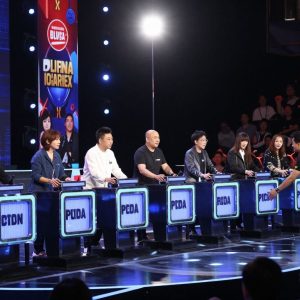Contestants competing in Jeopardy Tournament of Champions