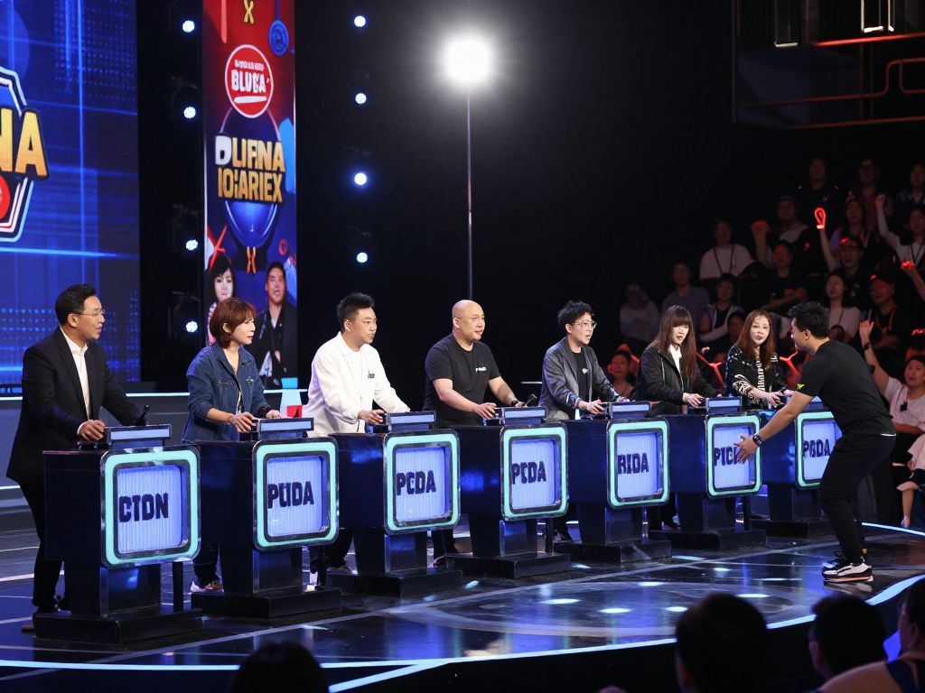 Contestants competing in Jeopardy Tournament of Champions