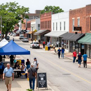 Bustling local businesses in Kansas City showcasing resilience