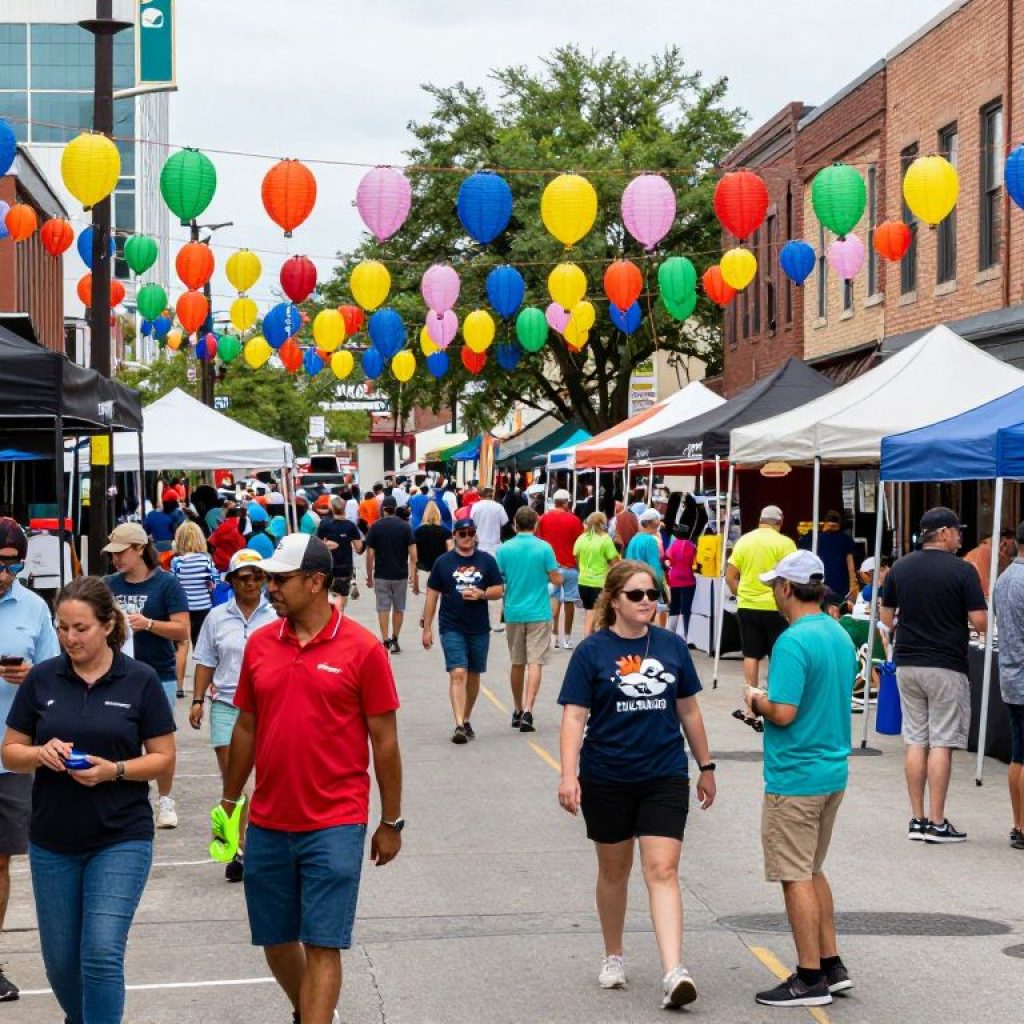 Crowd enjoying a community event in Kansas City