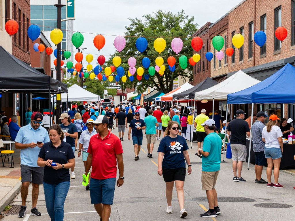 Crowd enjoying a community event in Kansas City