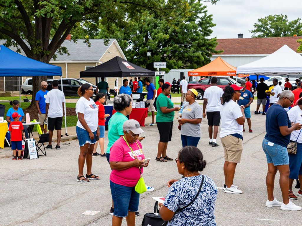 Community members enjoying events in Kansas City