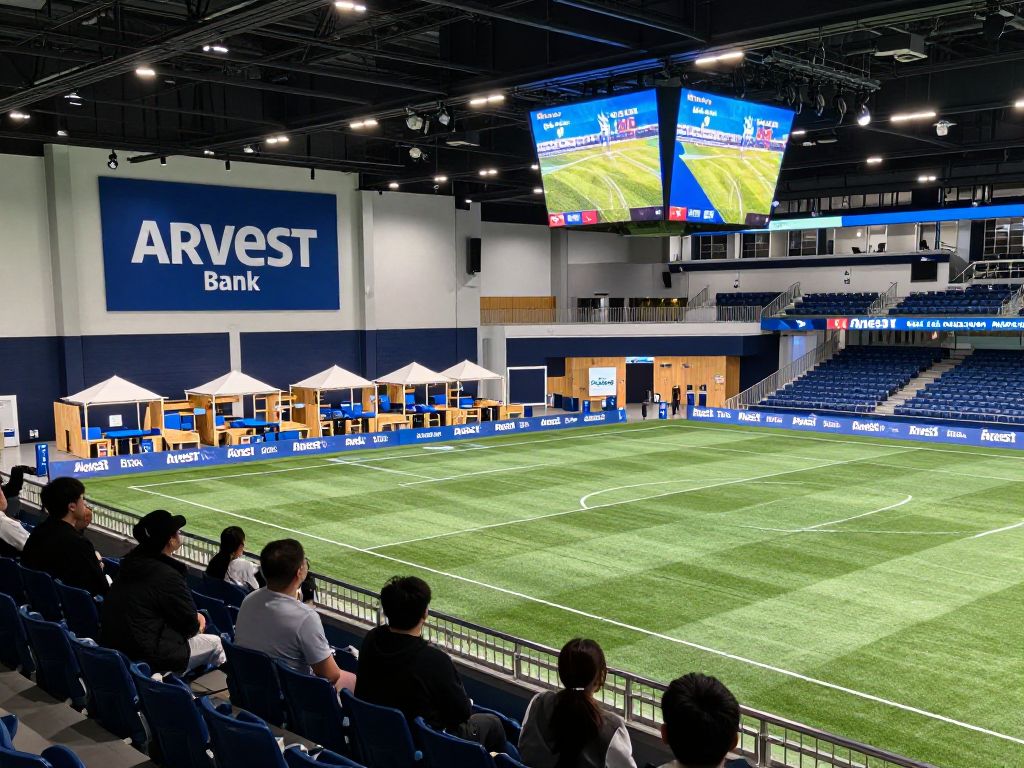 Fans enjoying the Kansas City Current facility under the new Arvest Bank branding