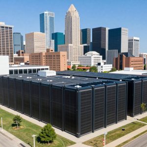Landscape view of Kansas City highlighting advanced data centers.