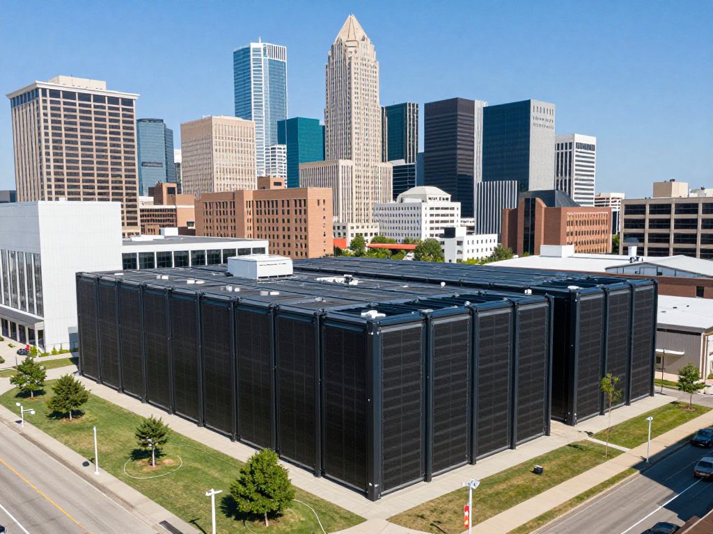 Landscape view of Kansas City highlighting advanced data centers.