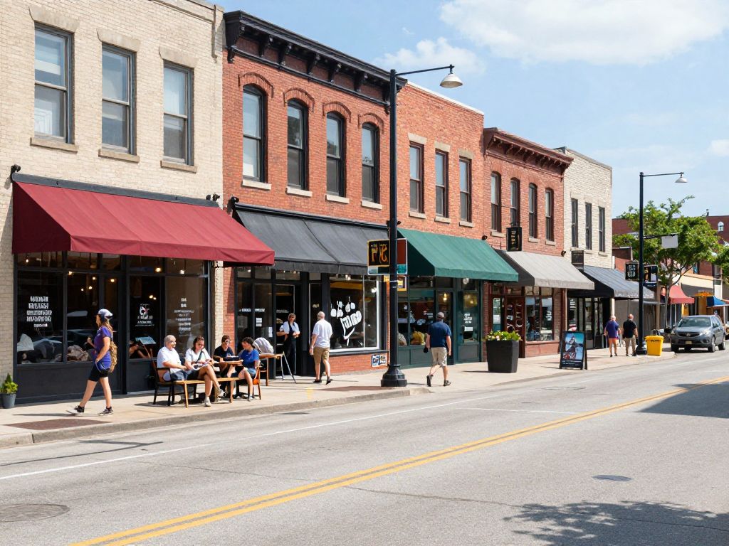 Kansas City bustling business district showcasing economic growth